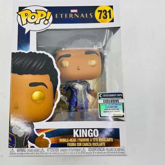 NEW Funko POP Pop! Marvel: Eternals - Kingo Bobble Head #731 - Picture 3 of 8